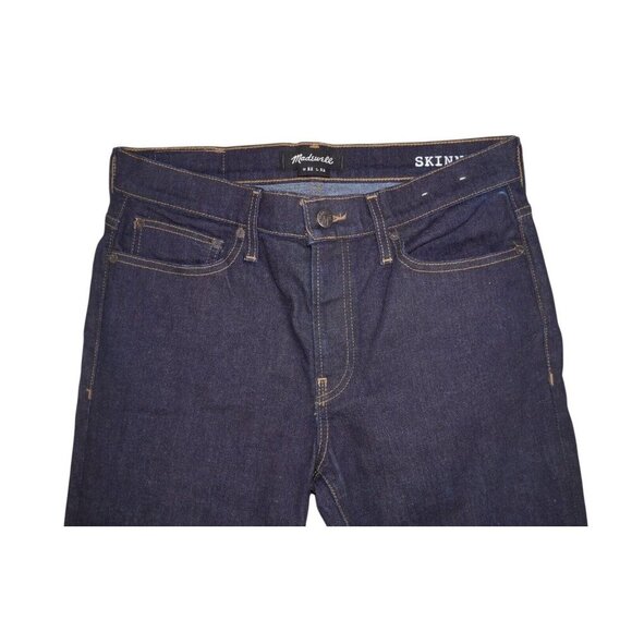 Madewell Men's Skinny Jeans 32x31 Dark Wash Denim Medium Stretch Classic Fit - Picture 4 of 15